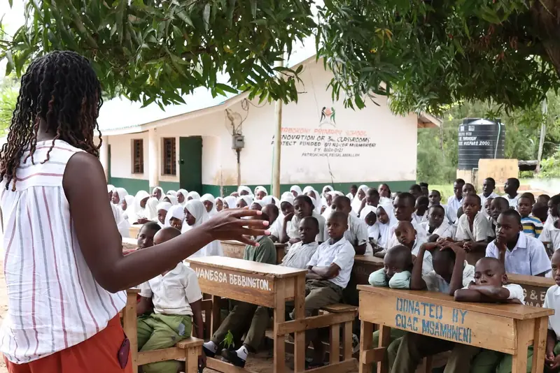 Grow A Classroom mentorship at Mabokoni Primary School, Kwale County