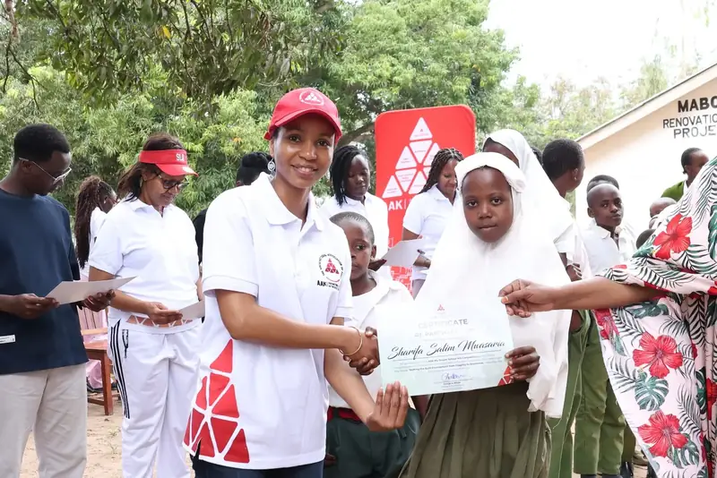 Grow A Classroom mentorship at Mabokoni Primary School, Kwale County