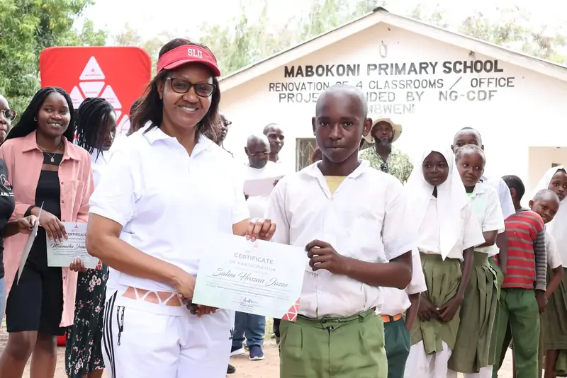 Grow A Classroom mentorship at Mabokoni Primary School, Kwale County