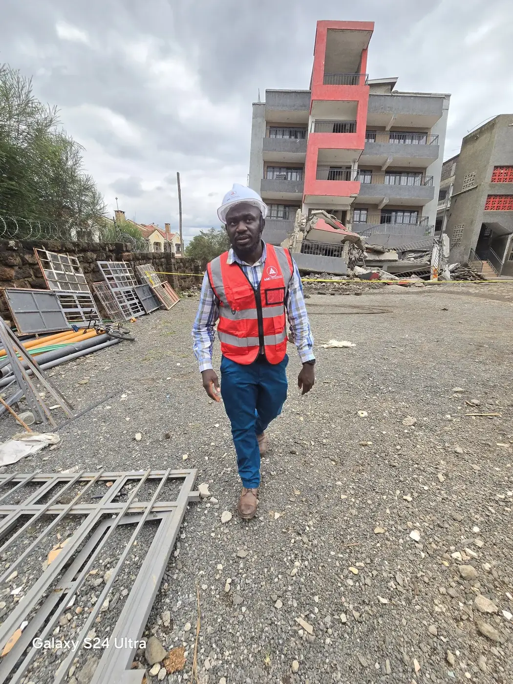 Aftermath of a building collapse in Uthiru, cited as a Mulika Mjengo case