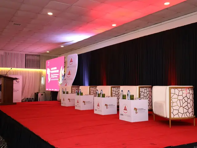 The stage set for the Official Opening