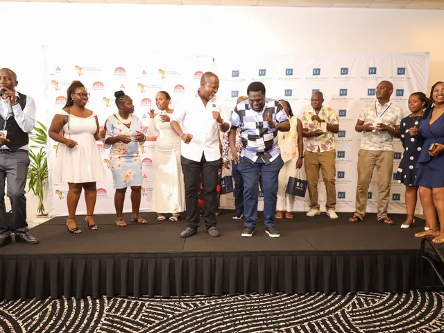 Guests on stage at the Opening Cocktail