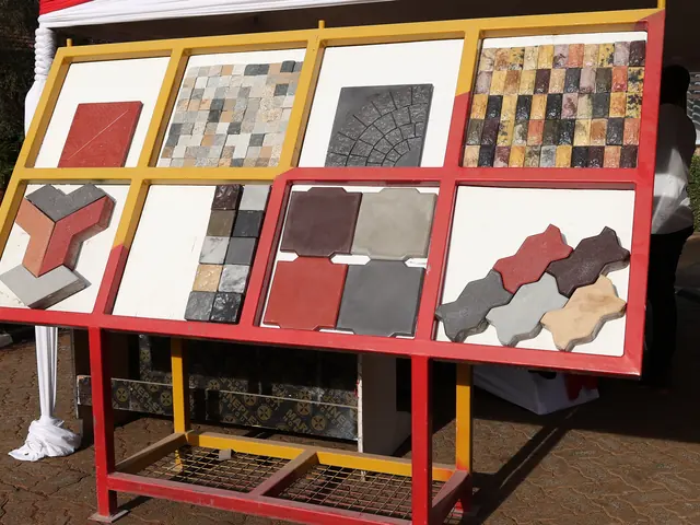 Paving samples on display