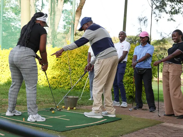 Coaching on the driving range