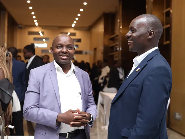 Guests in conversation before the awards