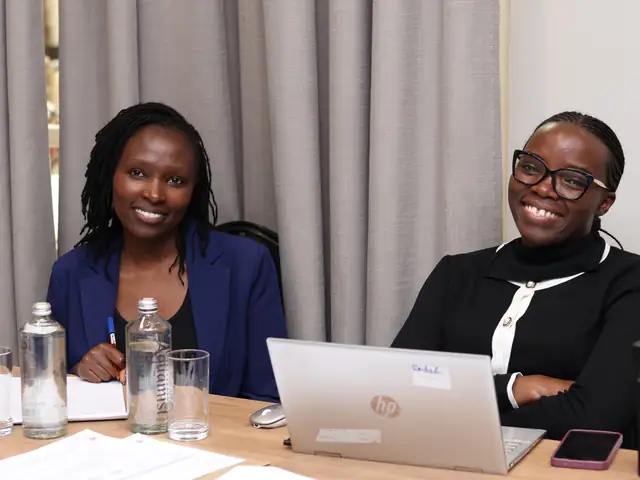 Participants at their laptops