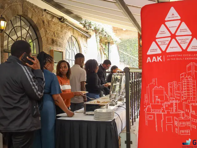 The AAK banner at the refreshment area